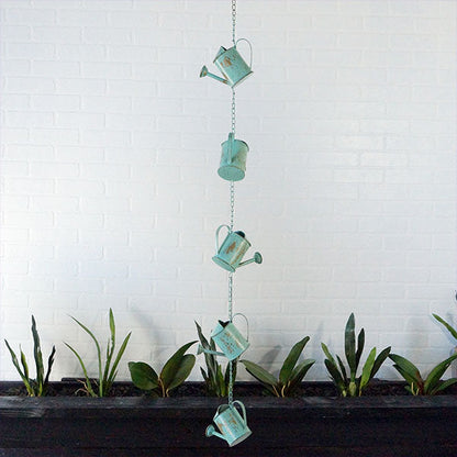 Rynx | Antique watering can rain chain, choose your color