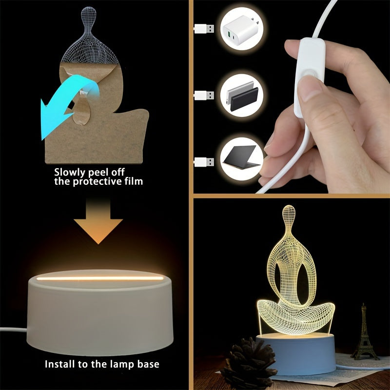 Rynx | ZenLight - 3D Yoga Night Lamp with USB Connection