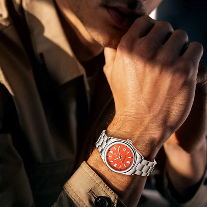 Rynx | Men's luxury analog quartz chronograph watch, waterproof stainless steel wristwatch