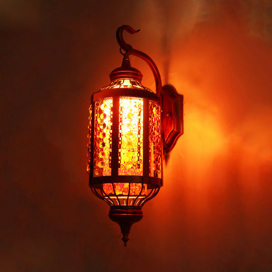 Rynx | Copper Lantern Wall Mount Lighting Antique Metal 1 Head Restaurant Wall Lamp Fixture