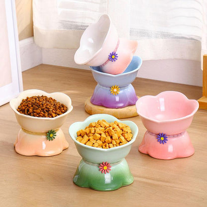 Rynx | Elevated Gradient Ceramic Pet Bowl