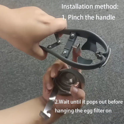 Rynx | 2 in 1 Stainless Steel Egg Opener and Separator – Multi-Functional Kitchen Gadget for Easy Baking and Cooking