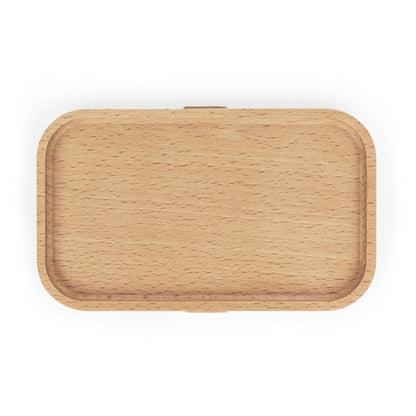 Rynx | Personalized environmentally conscious Bento lunch box with elegant wooden lid and organizers
