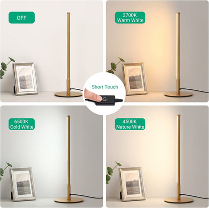 Rynx | Golden Table Lamp with Minimalist Design