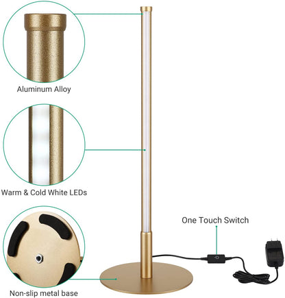 Rynx | Golden Table Lamp with Minimalist Design