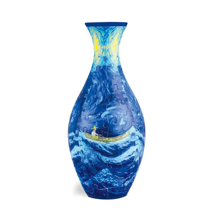 Rynx | 3D Puzzle Vase – Decorative flower vase with removable water cup