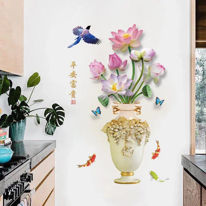 Rynx | 3D Wall Sticker Vase – Large Decor Made of Eco-Friendly PVC