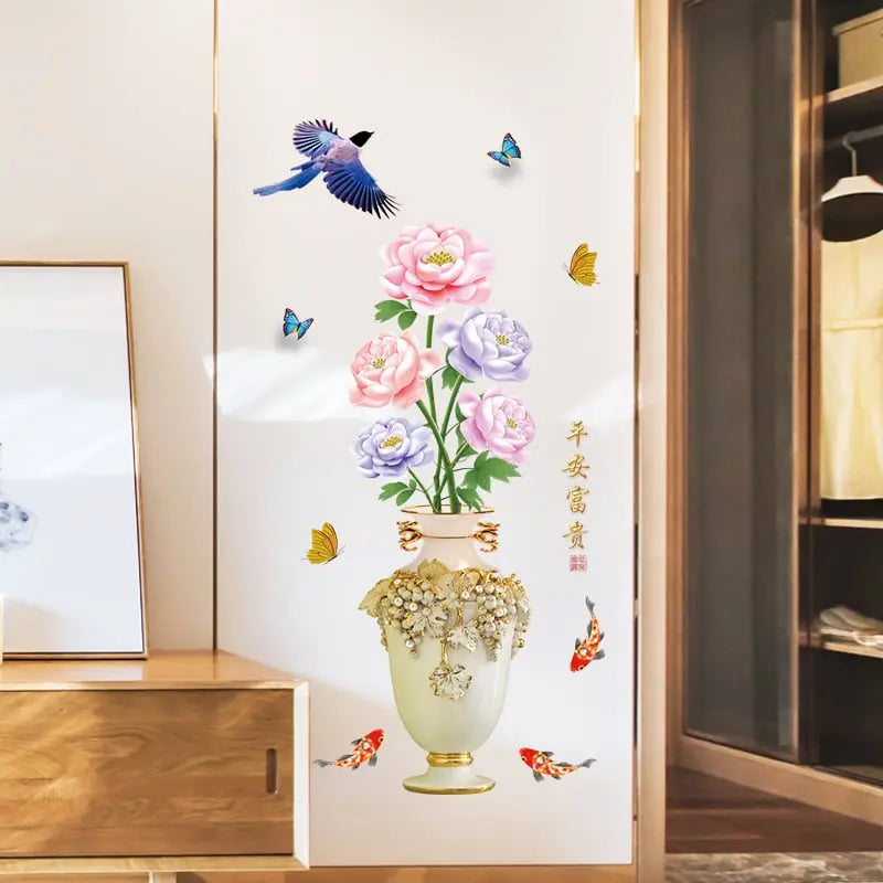 Rynx | 3D Wall Sticker Vase – Large Decor Made of Eco-Friendly PVC