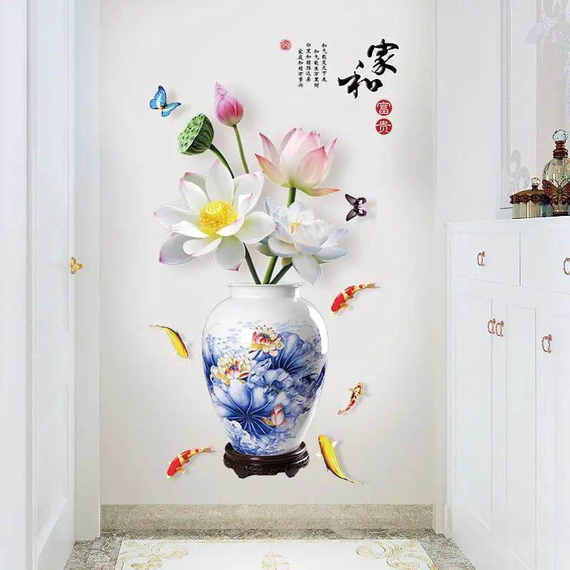 Rynx | 3D Wall Sticker Vase – Large Decor Made of Eco-Friendly PVC