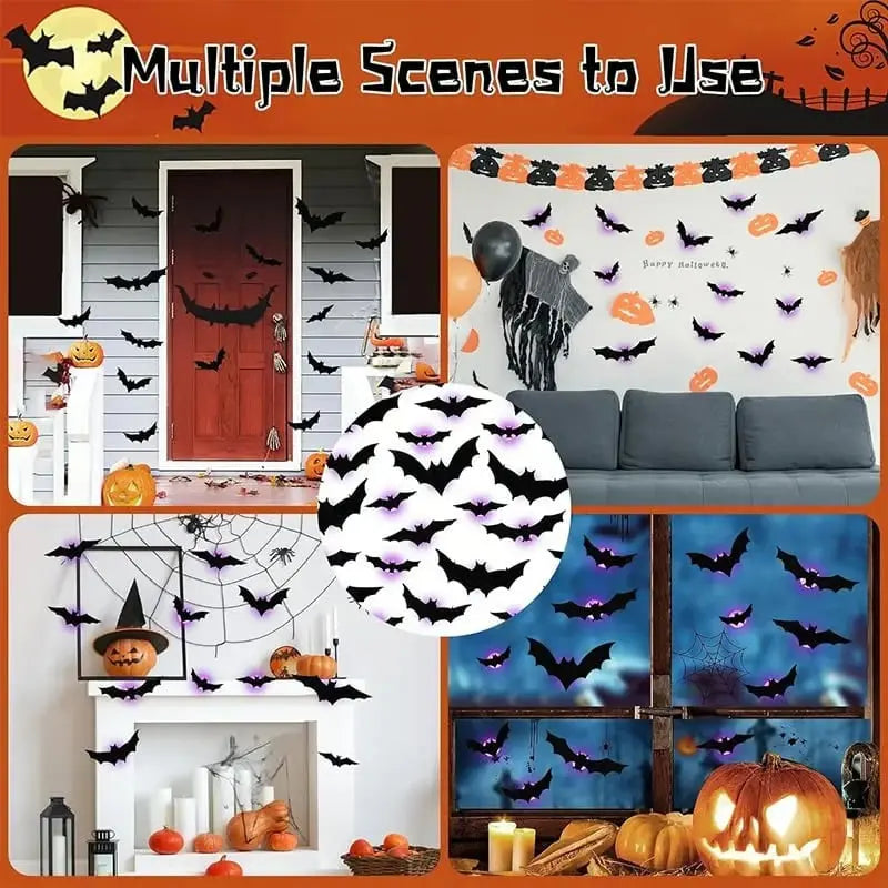Rynx | 3D flying Halloween bat wall decorations