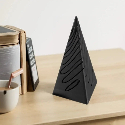 Rynx | 3D printed spiral cone pyramid toy – Unique visual magic desk sculpture
