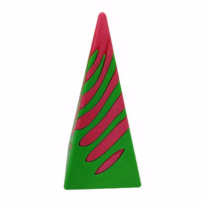 Rynx | 3D printed spiral cone pyramid toy – Unique visual magic desk sculpture
