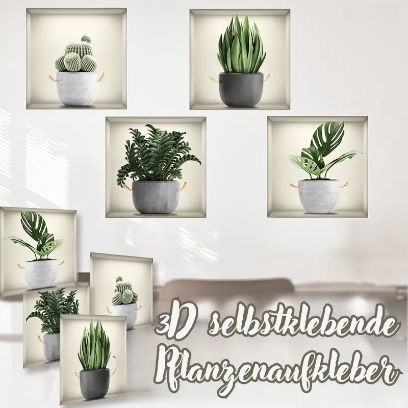 Rynx | 3D self-adhesive plant sticker set