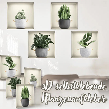 Rynx | 3D self-adhesive plant sticker set