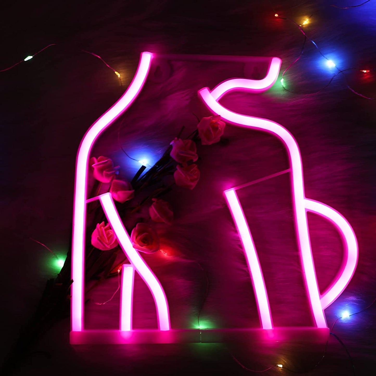 Rynx | Women's LED Neon Back Silhouette Sign