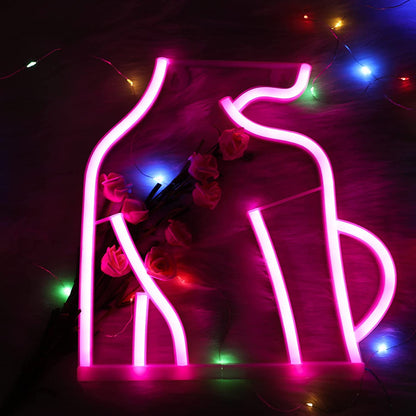 Rynx | Women's LED Neon Back Silhouette Sign