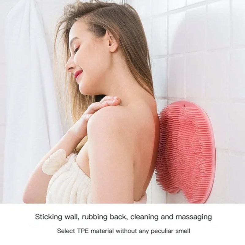 Rynx | Shower Foot & Back Cleaner, Non-Slip Bathroom Silicone Massage Pad
