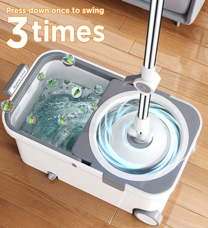 RYNX | 360° Rotatable Mop And Bucket Set With Wringing System F63