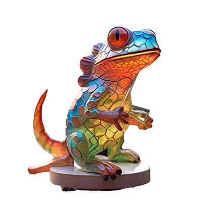 Rynx | Wildlife Art With Base Wildlife Desk Decorations