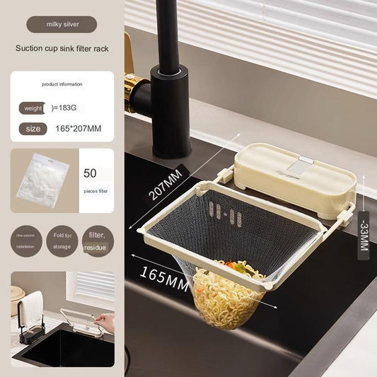 Rynx | Suction Cup Kitchen Sink Filter Rack