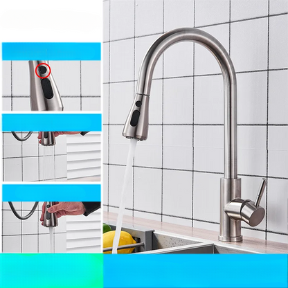 Rynx | AquaFlex – Flexible Kitchen Faucet with Pull-out Spray Head