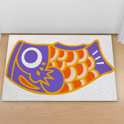 Rynx | Colorful Japanese Koi PVC Coil Doormat