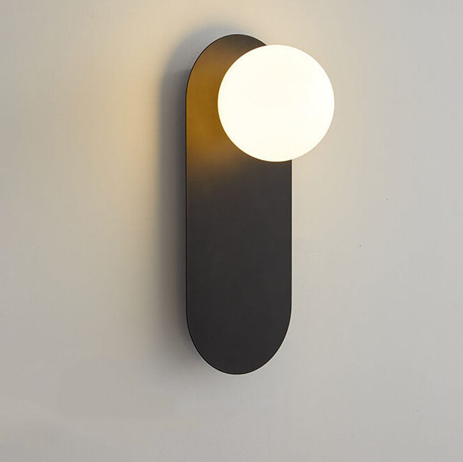 Rynx | AuraGlow Nordic Wall Lamp with Glass Ring | Minimalist Design | Single-Bulb LED Wall Light for Living Spaces