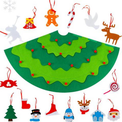 Rynx | 3D Frummies Felt Christmas Tree | Montessori DIY Decorating Christmas Tree with Children