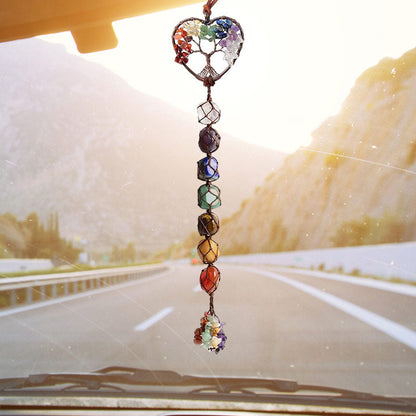 Rynx | 7 Chakra Stone Healing Crystal Tree of Life Decoration
