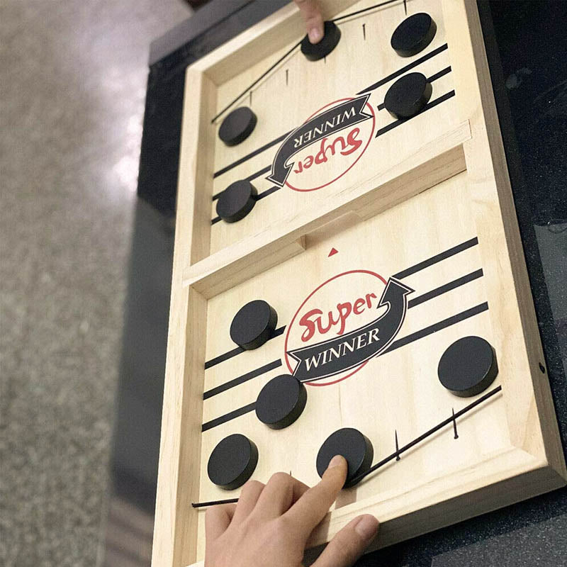 Rynx | Playfun - Double-Sided Sling Puck Board Game - Family Fun For Everyone
