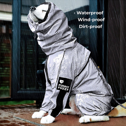RYNX | Reflective All-Weather Waterproof Cool Dog Accessory Raincoat