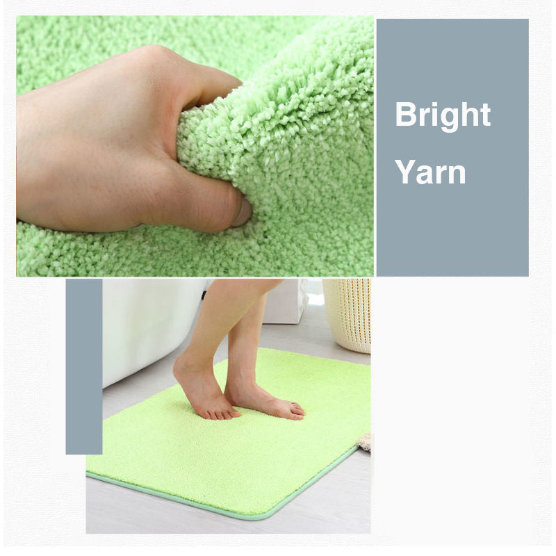 Rynx | Blue solid woven bath mat