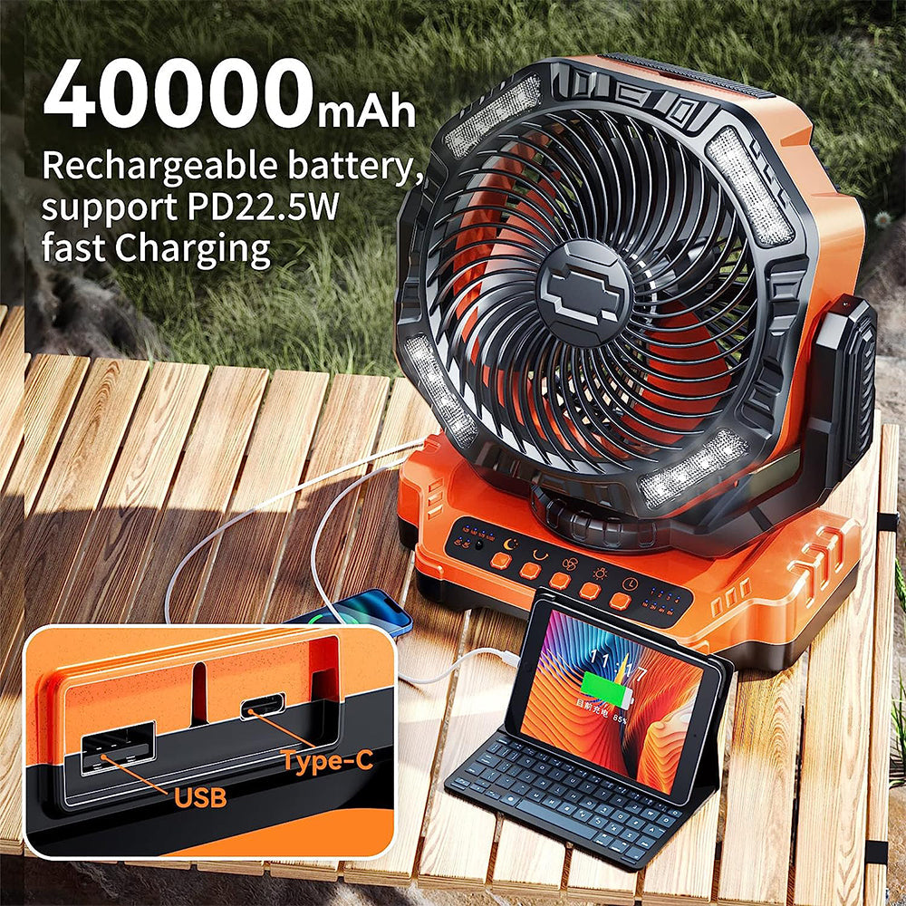 Rynx | Camping LED Fan with Light