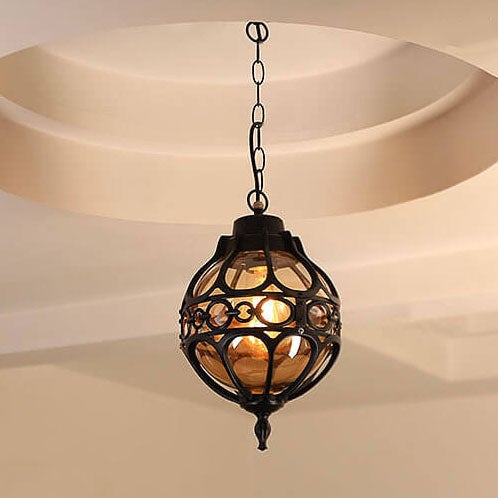 Rynx | GlobeRetro Outdoor Pendant Light | Waterproof | Industrial Design | Outdoor Lighting | Garden Light