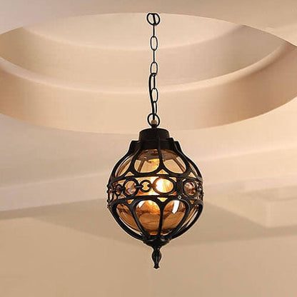 Rynx | GlobeRetro Outdoor Pendant Light | Waterproof | Industrial Design | Outdoor Lighting | Garden Light