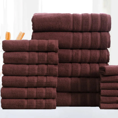 Rynx | 18-pieces: Bibb Home Zero Twist Egyptian cotton towel set