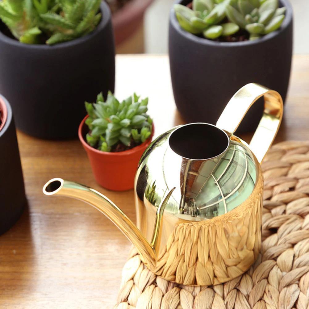 RYNX | Stainless Steel Watering Can with Flexible Neck | Modern Design | Perfect Watering | Rustproof