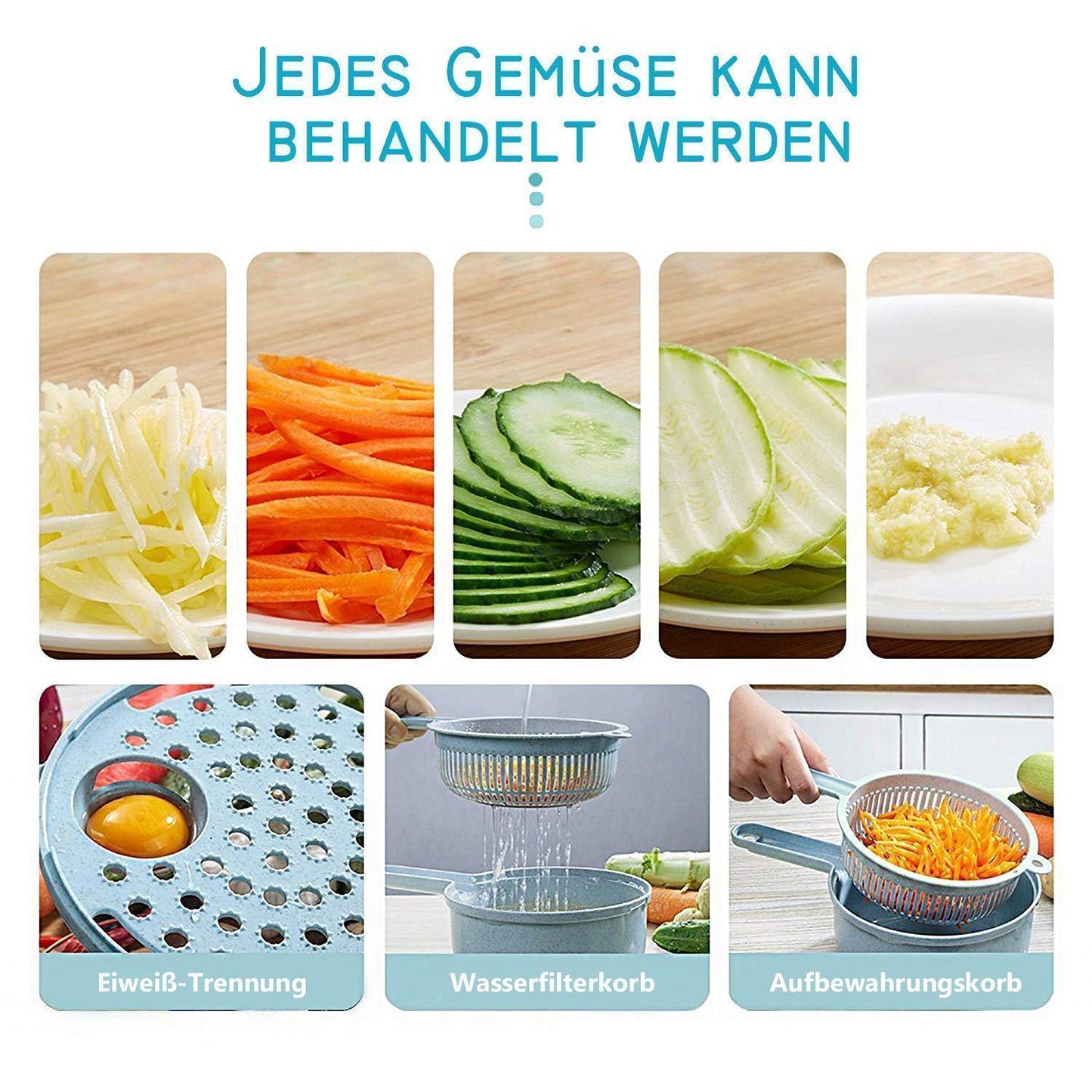 Rynx | 9 in 1 Multifunctional Vegetable Slicer Set