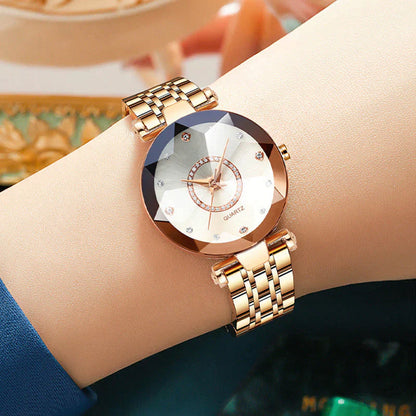 RYNX | Waterproof Women'S Watch With Starry Clear Diamond Dial