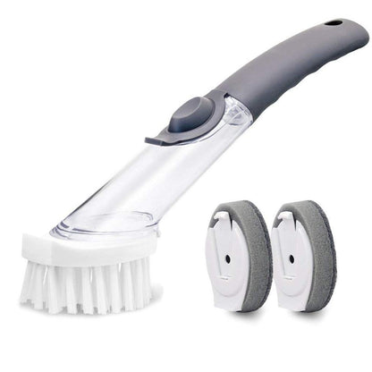 Rynx | Bequee Soap splashes kitchen cleaning brush with long handle scrubber