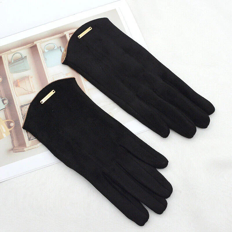RYNX | Classic Suede Women'S Gloves - Suavetouch Black
