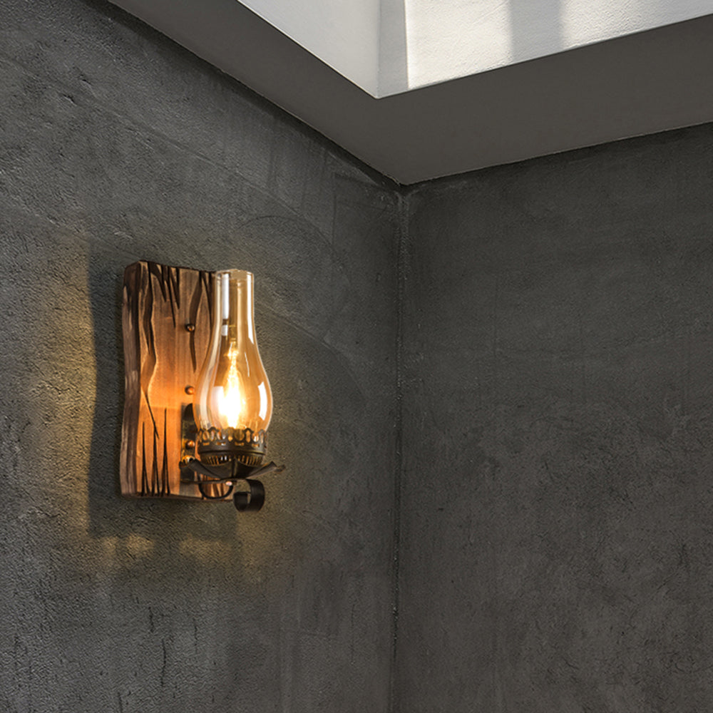 Rynx | Austin Vintage LED Wall Lamp Indoor Living Room/Bedroom Wood