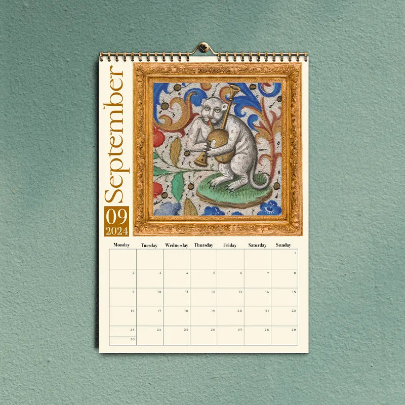 Rynx | Strange Medieval Cats Wall Calendar 2024