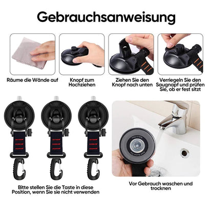 Rynx | Robust Vacuum Suction Cup with Hook