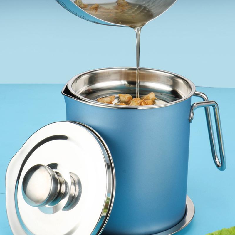 RYNX | Stainless Steel Oil Strainer Storage Can