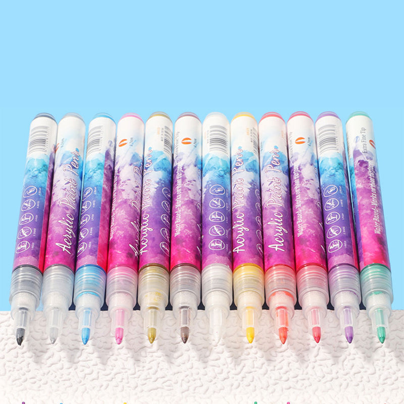 Rynx | 12-color ultrathin curved nail pen