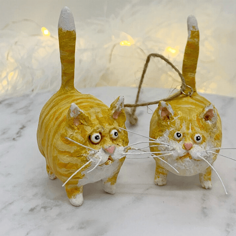 Rynx | Unique Handmade Cat Christmas Ornament - Purrfect Party Hangers