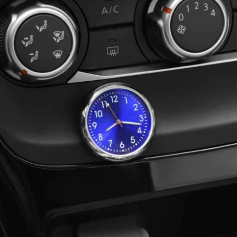 Rynx | AutoTime Mini Analog Watch – Self-adhesive and Stylish Design for Car Interior