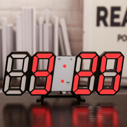 Rynx | LED-Digital Wall Clock - Temperature and Alarm