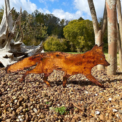 Rynx | Metal Fox Garden Decoration